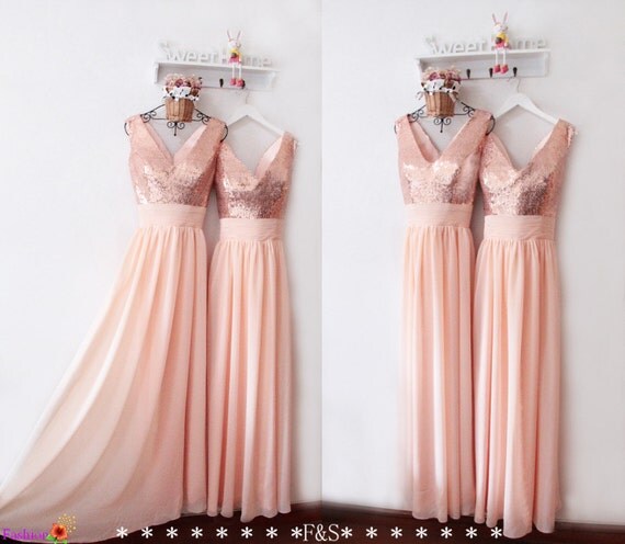 Peach Bridesmaid Dresses
