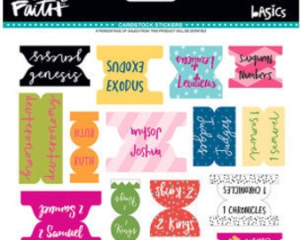 Bible Tabs, NEW, Illustrated Faith, Colorful Mix, Bible Books Tabs, Faith Journaling, Bible Journaling, Bible Book Markers