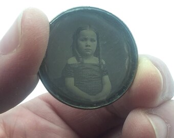 Antique Daguerreotype Photograph of LIttle Girl c. 1850-1860 No Case