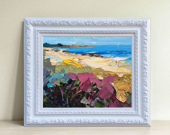 Beach Painting Abstract Painting Oil Painting Beach Art Ocean Painting Original Painting Seascape Painting Modern Painting Beach Home Decor