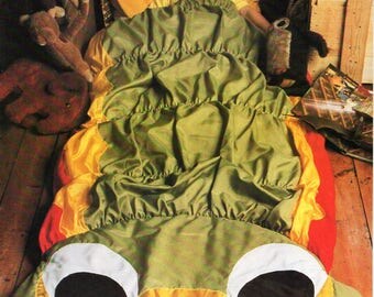 caterpillar sleeping bag sewing pattern PDF graph / grid pattern childrens sleeping bag 180x70cm pdf instant download