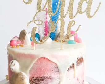 Wild One Cake Topper • Custom Cake Topper • Birthday Cake Topper • Glitter Cake Topper • Wild One Decorations • Tribal Birthday