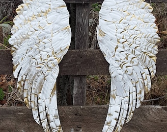 Wings Wall Decor angel wings wall decor shabby chic aqua gold hand Wings Wall Decor angel wings wall decor shabby chic aqua gold hand