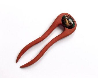 Hair Fork, Wooden Hair Stick, Hair Comb, Hairpin, Hair Toys, Hand Carved, Haarstab, Hair Accessories, Designed and Handmade by MariyaArts