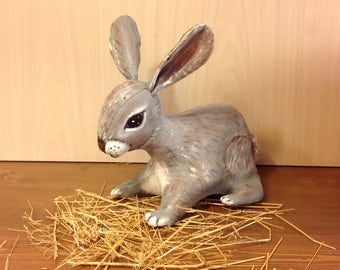 Easter bunny art doll animal stuffed bunny toy textile Bunny fabric toy soft toy bunny cloth toy bunny cotton tail bunny toy plush bunny