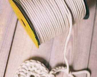 SILVER yarn, diy crafts, craft supplies, diy projects, chunky yarn, colored rope,rope yarn, polyester cord, rope cord, crochet cord. #45