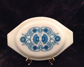 Vintage Blue Horizon Pyrex Casserole Dish Lid #942c 20