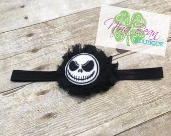 Jack Skellington Headband- Jack Skellington- Nightmare Before Christmas- Jack Skellington Costume- Halloween Headband- Black Headband
