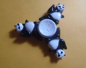 Panda Metal Fidget Spinner in tin case Shipped from Pittsburgh, PA