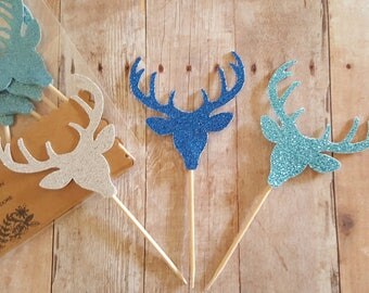 Deer cupcake topper | Etsy