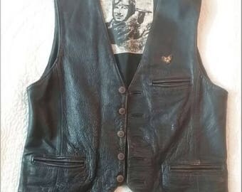 Leather Motorcycle Jacket Vest
