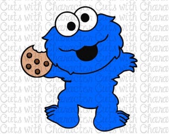 Cookie monster svg | Etsy