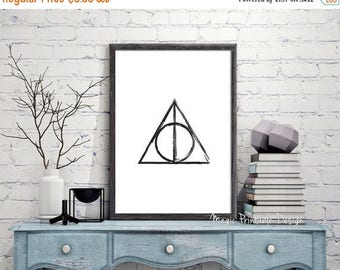 80% OFF SALE Deathly Hallows print, Harry Potter Deathly Hallows poster, Deathly Hallows prints wall Art, Harry Potter Fan Art 8x10 A3 A4 18