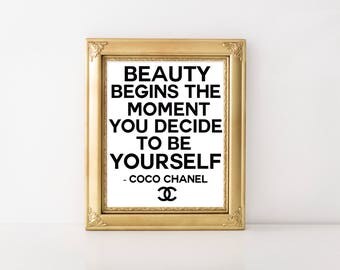 Coco chanel quotes | Etsy