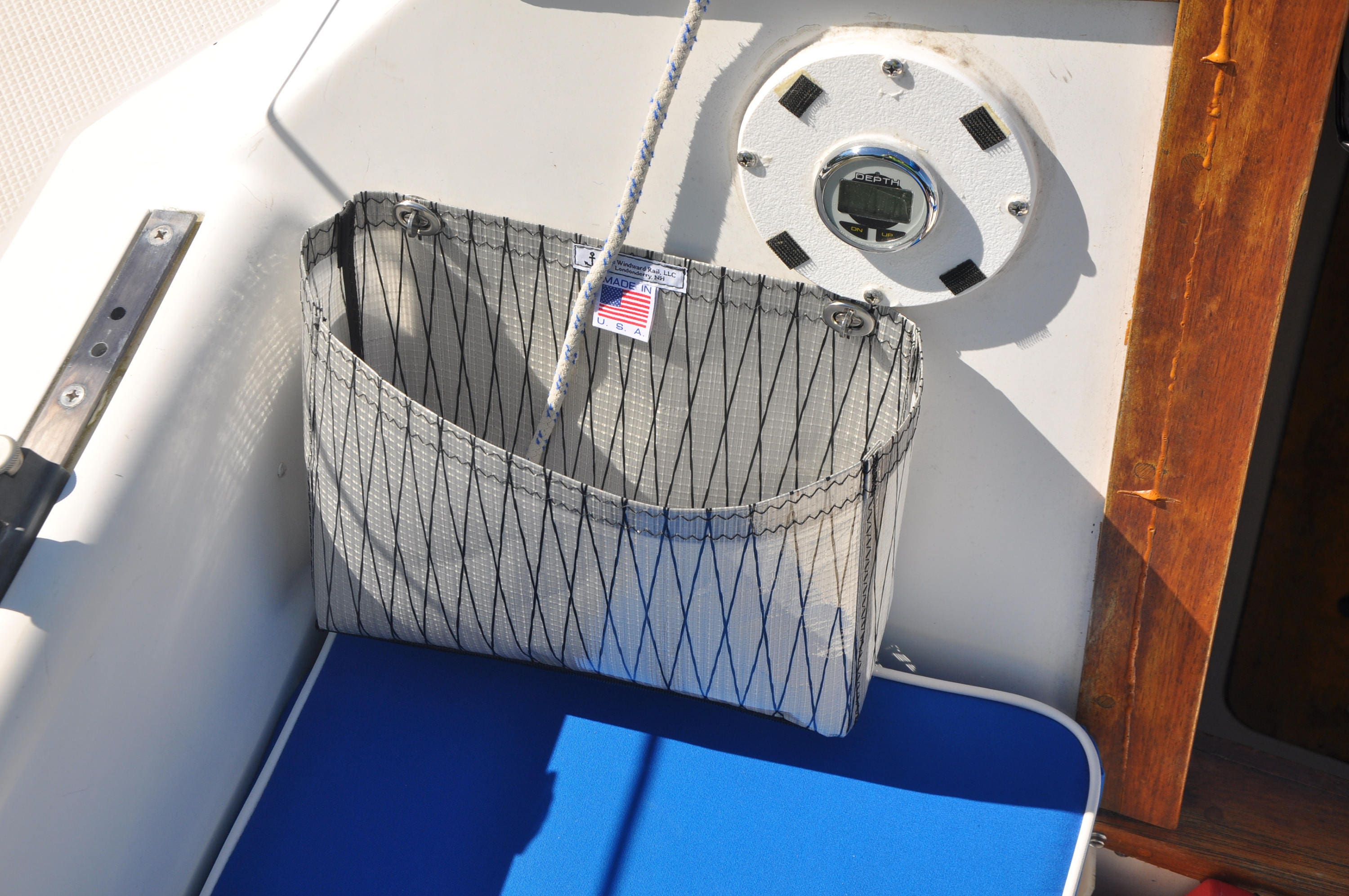 Sailboat Halyard / Sheet Bag Pair Black XPattern Laminate