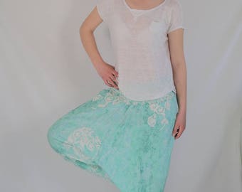 Harem Pant EXTRA LONG LENGTH turquoise
