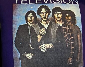TELEVISION band CUSHION purple with pad punk new wave