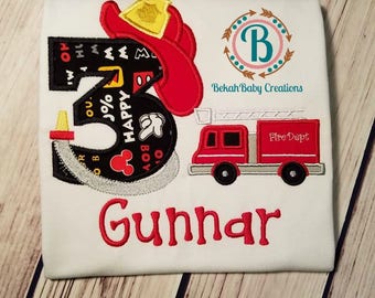 Mickey Firefighter Birthday shirt