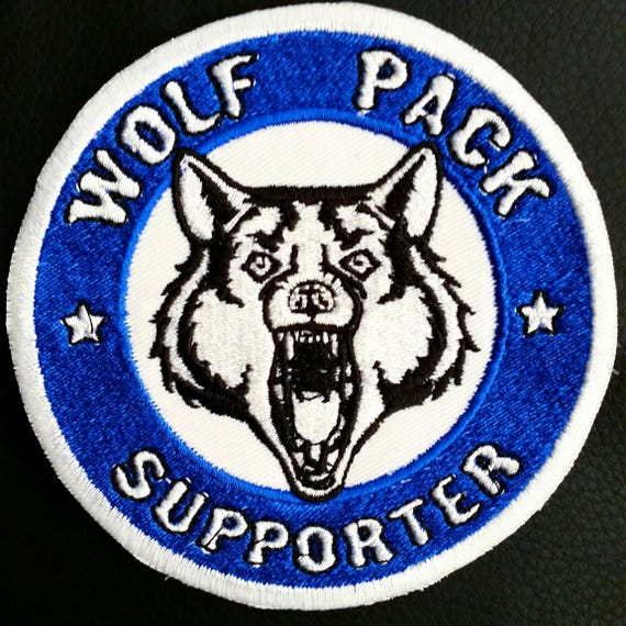 Wolf Pack Supporter Motorcycle Club Support Patch White Wolf