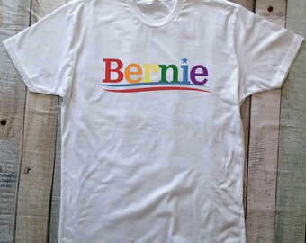 Bernie Sanders Rainbow Shirt LGBTQ Lesbian Gay Queer Equality T-Shirt