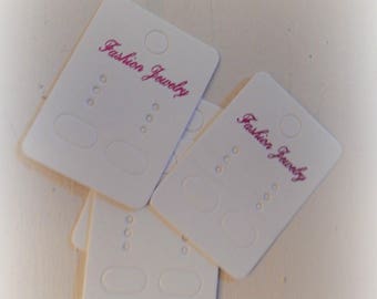 10 blank cardboard pr earrings 45 * 32 mm