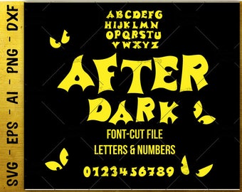Font Alphabet SVG Letters Numbers SVG Scary Halloween svg cut cutting files Cricut Silhouette Instant Download vector svg png eps dxf