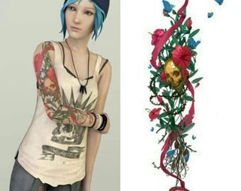 Custom cosplay tattoo Chloe Price Life is Strange