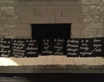 Wedding isle signs- Love is patient, love is kind...