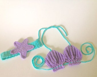 Mermaid photo prop, mermaid costume, baby mermaid outfit