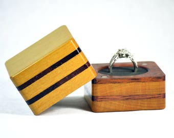 Wedding ring box Wood engagement ring box Unique ring case Rustic wooden ring holder Jewelry box Free Shipping Guarantee Personalized