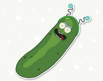 Rick and Morty Pickle Rick Die-Cut Vinyl Sticker