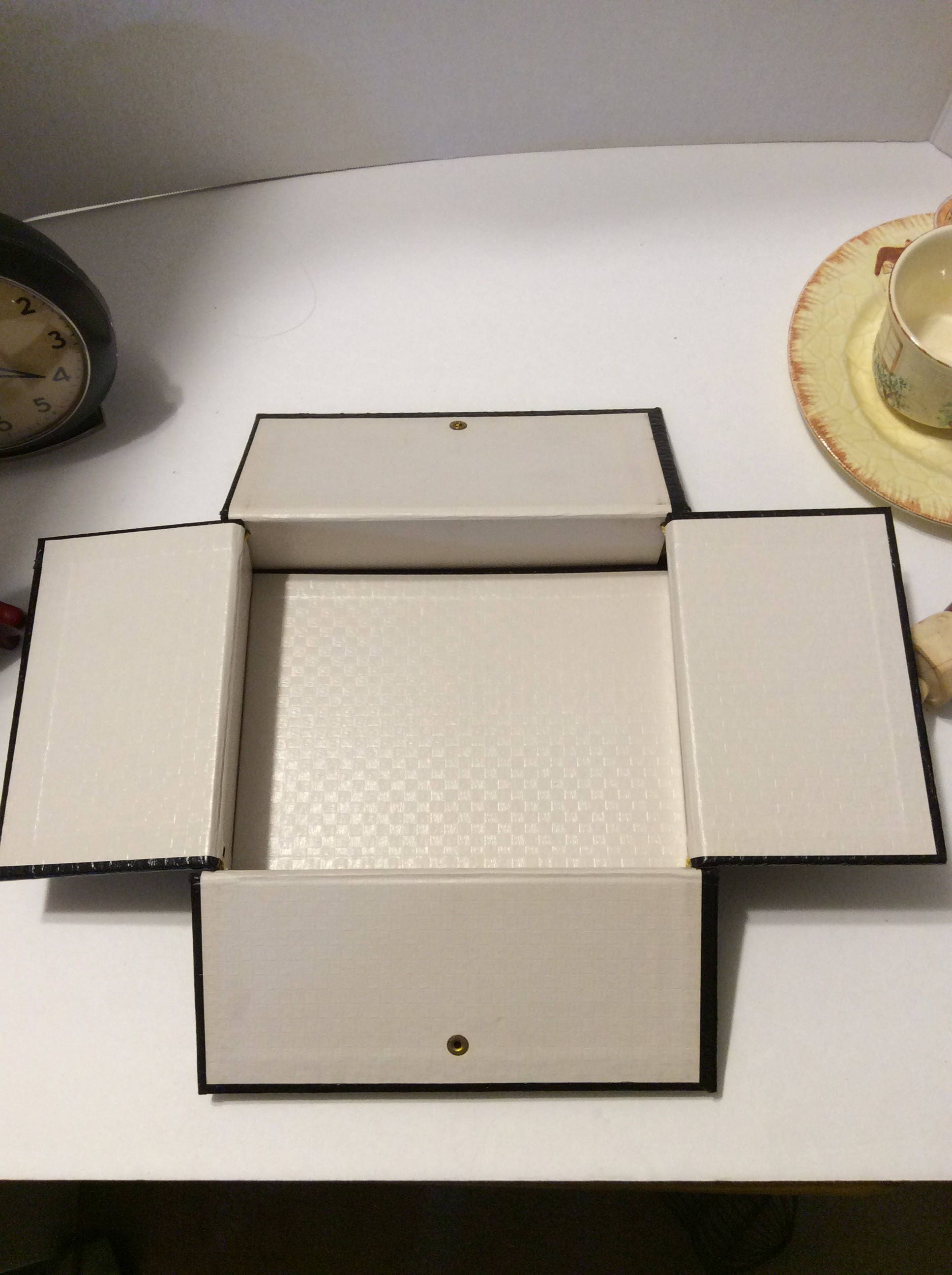 Vintage stationary box vintage storage box