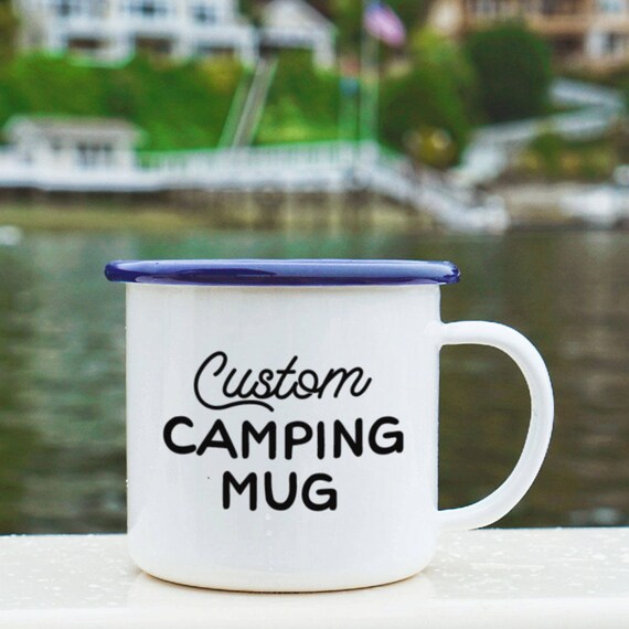 Custom Camping Mug Custom Mug Camping Mug Enamel Logo