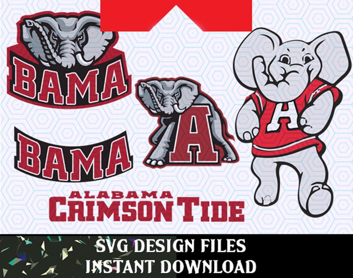 Download Alabama Crimson Tide Logo SVG Vinyl Cutting Decal, for Mugs, T Shirts, Cars SVG files for ...