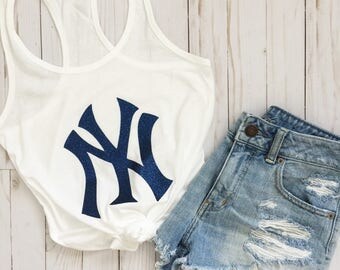 New York Yankees Tank•New York Yankees Shirt•New York Yankees Ladies•New York Women's Shirt•MLB•Baseball Tank•Yankees Tank