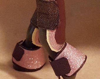 Pink sparkle jumper boot set
