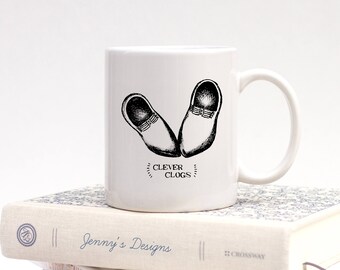 Graduation Mug, Graduation Congratulations,  Gift Mug, Congratulations Mug, Education Mug, Congratulations Clever Clogs, Clever Clogs Mug