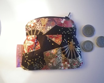Wallet fabric Japanese golden highlights - gift idea