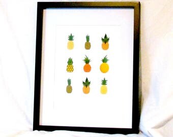 Pineapple wall art  Etsy