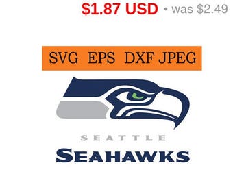 Sale 25% - Seattle Seahawks logo in SVG / Eps / Dxf / Jpg files INSTANT DOWNLOAD!
