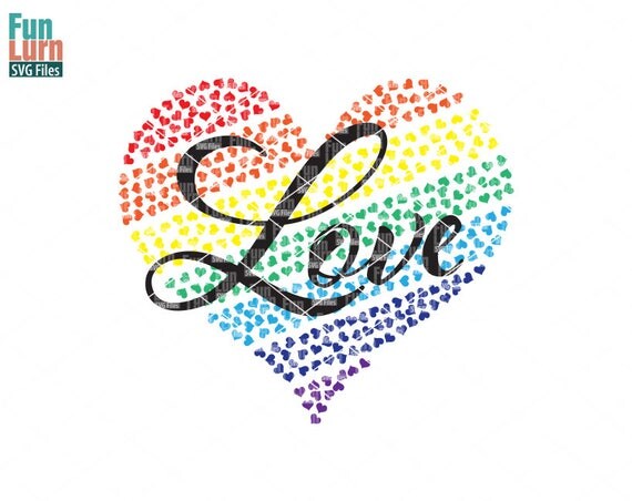 Download Rainbow svg Gay Pride svg rainbow heart svg hearts not