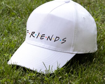 Friends TV Show Gift For Friend Baseball Cap Friends Logo Embroidery Cap Friends Show Baseball Hat Friends Gift For Her All Size's Cap PC031
