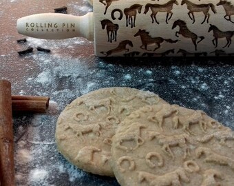 ON SALE Horses- rolling pin mini