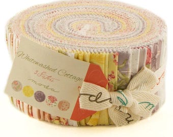 Whitewashed Cotton by 3 Sisters Jelly Roll - Moda