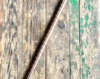 Elégante canne africaine, possiblement bois de Wenge ou Ebène - Elegant African walking stick, possibly Wenge or Ebony wood