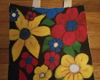 Summer flowers hand-painted