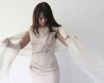 Wedding scarf, bridal cover up, écharpe étole mohair, brautstola mohair, mohair wedding scarf, chale mohair mariage, wedding stole, shawl