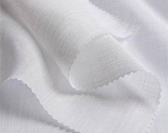 light RAMIE in white, silver, black or aubergine (60 g) _ fabric by yard