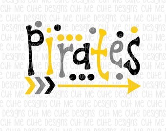 SVG DXF PNG cut file cricut silhouette cameo scrap booking Pirates Polka Dots Arrows