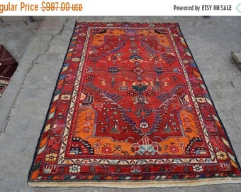SALE 45% OFF Handmade Persian rug / 130 x 201 cm